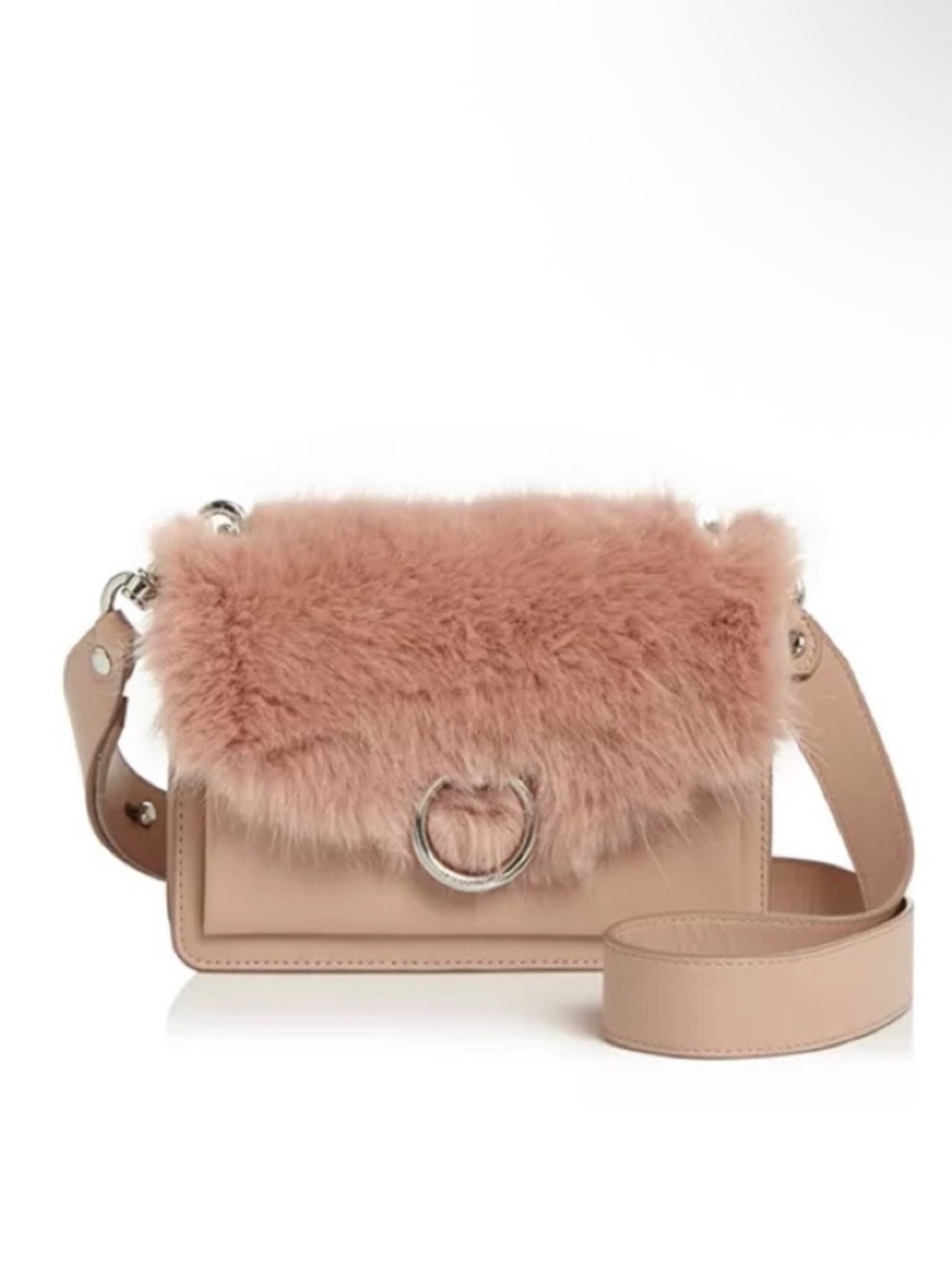 Rebecca Minkoff Doe Colored Faux Fur Crossbody